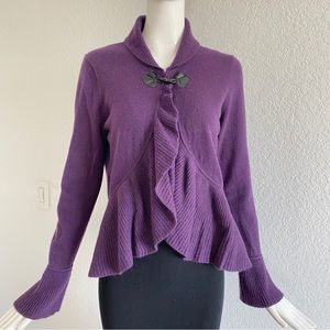 Purple Cashmere shrug sweater
